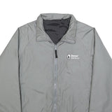 SHERPA Womens Grey Outdoor Jacket L Polyester Blend Zip Plain Functional