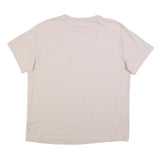 NIKE Womens Beige Crew Neck Short Sleeve T-Shirt S Cotton Blend Casual