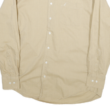NAUTICA Mens Beige Cotton Blend Shirt M Button-Down Collar Long Sleeve Casual