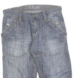 S OLIVER Mens Denim Blue Casual Shorts M W34 Cotton Blend Comfortable Fit