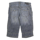 S OLIVER Mens Denim Blue Casual Shorts M W34 Cotton Blend Comfortable Fit