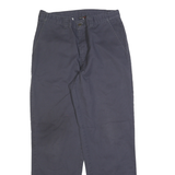 DICKIES Mens Regular Fit Navy Blue Cotton Blend Zip Trousers W32 L32 Workwear