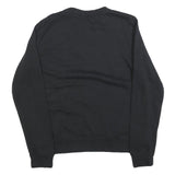 NIKE Mens Black Crew Neck S Cotton Blend Sweatshirt Athletic Casual Pullover