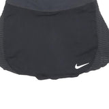 NIKE Womens Black Mini Skort Polyester Blend Knit XS Sportswear Activewear