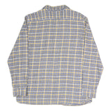 LEVI'S Mens Blue & Yellow Check Shirt L Casual Cotton Blend Long Sleeve
