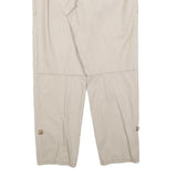 ANN TAYLOR Womens Cotton Blend Beige Regular Straight Trousers W30 L27 Casual