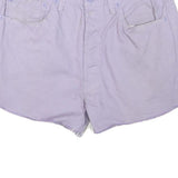 LEVI'S Womens Shorts Lilac Casual Plain L W32 Cotton Blend Frayed Hem