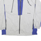 GONSO Mens Grey & Blue Zip Jacket XL Cotton Blend Plain Casual Sportswear