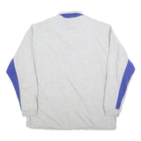 GONSO Mens Grey & Blue Zip Jacket XL Cotton Blend Plain Casual Sportswear