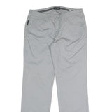 ARMANI JEANS Womens Cotton Blend Light Grey Regular Fit Straight Trousers W30