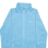 COLUMBIA Womens Blue Zip Jacket M Polyester Plain Lightweight Outdoor Activewear