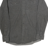 WRANGLER Mens Grey Cotton Shirt M Casual Button Front Long Sleeve