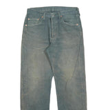 LEVI'S 501 Mens Jeans Blue Regular Straight Denim W32 L30 Classic Button Fly