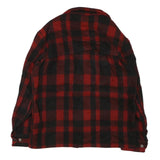 SKOOKUM Mens Red & Black Check Button Jacket M Cotton Blend Classic Fit