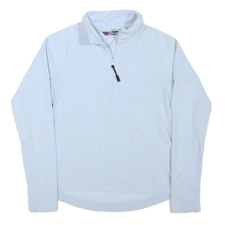 BERGHAUS Womens Blue Zip Jacket XS Polyester Blend Plain Lightweight Outdoor