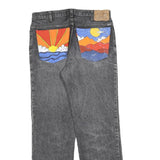LEVI'S 643 02 Mens Jeans Black Regular Straight Denim Medium W34 L32 Artistic