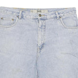 GO WEST Mens Shorts Blue Denim XL W33 Classic Fit Cotton Blend Casual