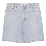 GO WEST Mens Shorts Blue Denim XL W33 Classic Fit Cotton Blend Casual