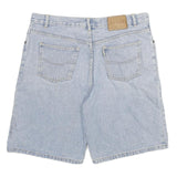 GO WEST Mens Shorts Blue Denim XL W33 Classic Fit Cotton Blend Casual