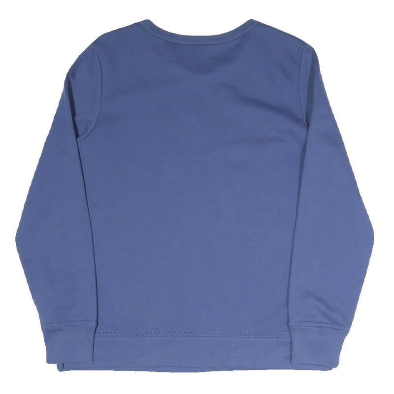 GAP Mens Blue Crew Neck Sweatshirt S Cotton Blend Logo Pullover Casual