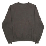 CHAMPION Mens Black Crew Neck L Cotton Blend Pullover Sweatshirt Casual