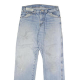 DICKIES Mens Regular Fit Light Blue Denim Jeans W32 L31 Button Closure Classic