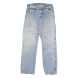 DICKIES Mens Regular Fit Light Blue Denim Jeans W32 L31 Button Closure Classic