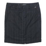 GUESS Womens Black Pinstripe Pencil Knee Length Woven Skirt M Formal Work