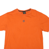 NAUTICA Mens Orange Graphic T-Shirt L Short Sleeve Crew Neck Competition Print