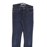 LEVI'S 519 Boys Slim Jeans Dark Denim Cotton Blend W27 L27 Stylish Stretch Fit