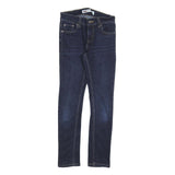 LEVI'S 519 Boys Slim Jeans Dark Denim Cotton Blend W27 L27 Stylish Stretch Fit