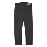 LEVI'S Mens Jeans Black Regular Straight Denim Medium W33 L31 Stylish Zip