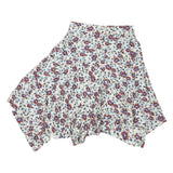 ISABEL MARANT Womens White Floral Skater Knee Length Polyester Blend Skirt M