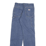 DICKIES Mens Blue Regular Fit Straight Denim Jeans W28 L32 Workwear Style