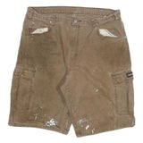 DICKIES Mens Shorts Brown Casual Cargo Plain 2XL W34 Workwear Durable