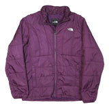 THE NORTH FACE Womens Purple Jacket L Polyester Blend Zip Lightweight Outdoor