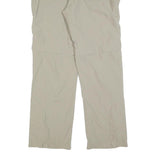 JACK WOLFSKIN Womens Polyester Beige Regular Straight Trousers W32 L31 Outdoor