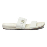 COLE HAAN Womens Leather White Slider Sandals UK 6.5 Comfortable Casual