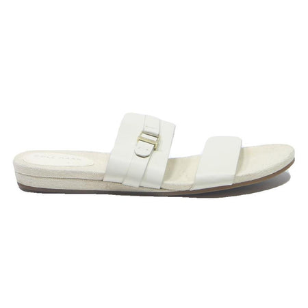 COLE HAAN Womens Leather White Slider Sandals UK 6.5 Comfortable Casual