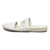 COLE HAAN Womens Leather White Slider Sandals UK 6.5 Comfortable Casual