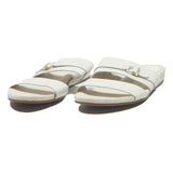 COLE HAAN Womens Leather White Slider Sandals UK 6.5 Comfortable Casual