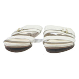 COLE HAAN Womens Leather White Slider Sandals UK 6.5 Comfortable Casual