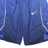 NIKE Mens Blue Striped Sports Casual Shorts S W24 Athletic Comfortable