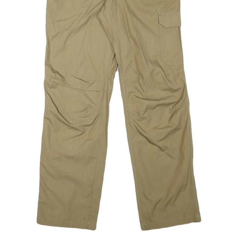 LAFUMA Mens Cotton Blend Beige Regular Straight Trousers W33 L32 Casual Outdoor