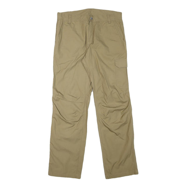 LAFUMA Mens Cotton Blend Beige Regular Straight Trousers W33 L32 Casual Outdoor