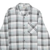 VANS Mens Blue & Grey Check Shirt M Long Sleeve Cotton Casual Button Up