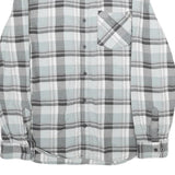 VANS Mens Blue & Grey Check Shirt M Long Sleeve Cotton Casual Button Up