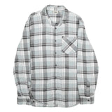 VANS Mens Blue & Grey Check Shirt M Long Sleeve Cotton Casual Button Up