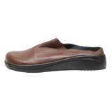 TATAMI Clog Shoes Brown Leather Mens UK 7