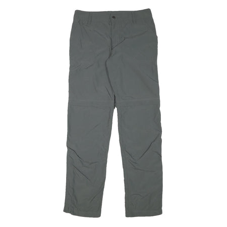 COLUMBIA Womens Grey Regular Fit Straight Leg Polyester Blend Trousers W30 L32